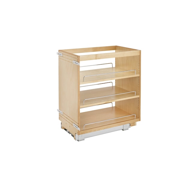 Rev-A-Shelf Maple Veneer, Light Brown, 14 in W, 25.5 in H, 22.5 in D, 22.5 in L, Light Brown - 448-BC-14C