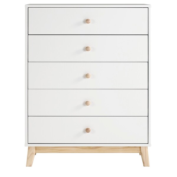 Alaterre Furniture MOD 35"W 5-Drawer Chest - AJMD0220WH