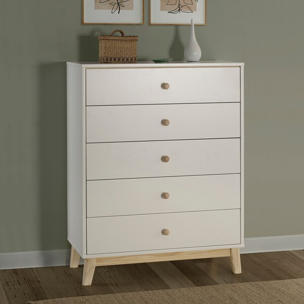 Alaterre Furniture MOD 35"W 5-Drawer Chest - AJMD0220WH