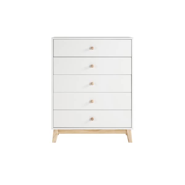 Alaterre Furniture MOD 35"W 5-Drawer Chest - AJMD0220WH
