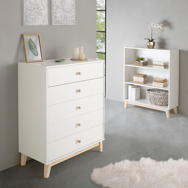 Alaterre Furniture MOD 35"W 5-Drawer Chest - AJMD0220WH