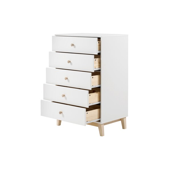 Alaterre Furniture MOD 35"W 5-Drawer Chest - AJMD0220WH