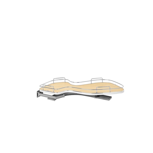Rev-A-Shelf Steel, Natural, 33 in W, 6.5 in H, 21.88 in D, 21.88 in L, Light Brown - 5371-15-MP-L