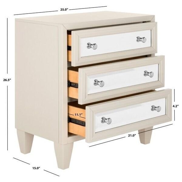 Safavieh Marlon 3 Drawer Chest, Grey - CHS9202B