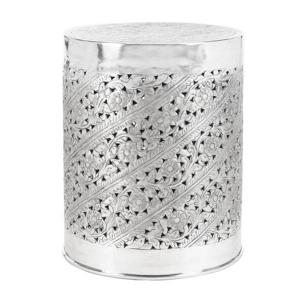 Safavieh Abella Accent Table, Silver & Polish Aluminum - FOX4518A