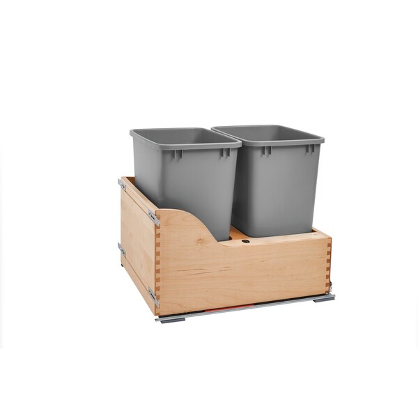 Rev-A-Shelf Maple Wood; Steel; Plastic, Natural Maple, 18 in W, 20.38 in H, 21.67 in D - 4WCSC-2135DM-2