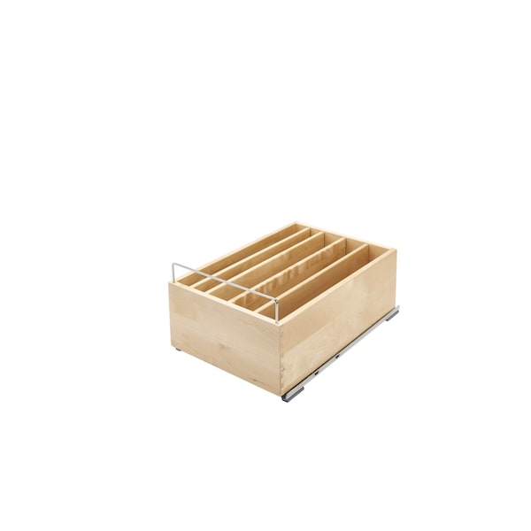 Rev-A-Shelf Maple Veneer, Light Brown, 14.5 in W, 10.5 in H, 22.09 in L, Light Brown - 4CDS-18SC-1