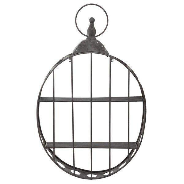 Design Toscano Wall Pocket Watch Sculptural Metal Curio Shelves - FU83883