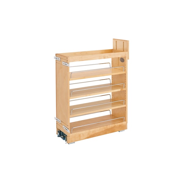 Rev-A-Shelf Maple Wood; Steel, Natural Maple, 8 in W, 25.5 in H, 21.65 in D - 448-BCBBSC-8C