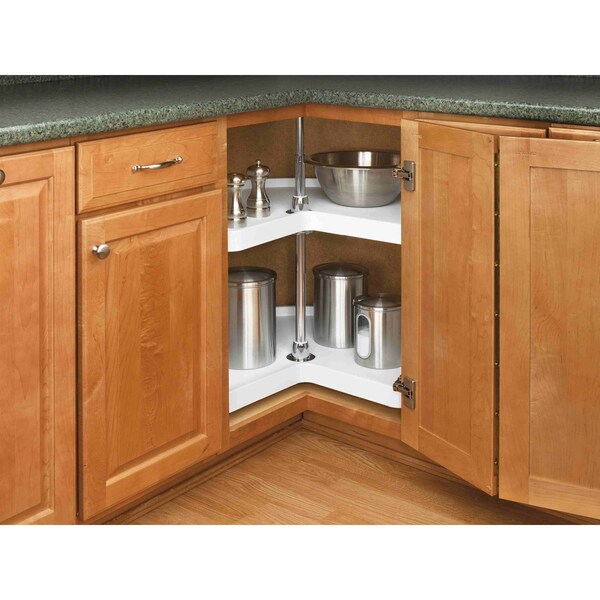 Rev-A-Shelf Plastic; Steel, White, 32 in W, 26 in H, 32 in D - 6472-32-11-52