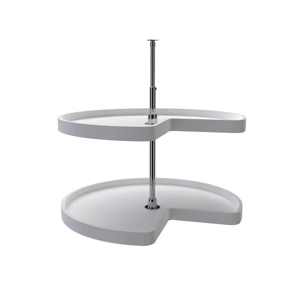 Rev-A-Shelf Plastic; Steel, White, 32 in W, 26 in H, 32 in D - 6472-32-11-52