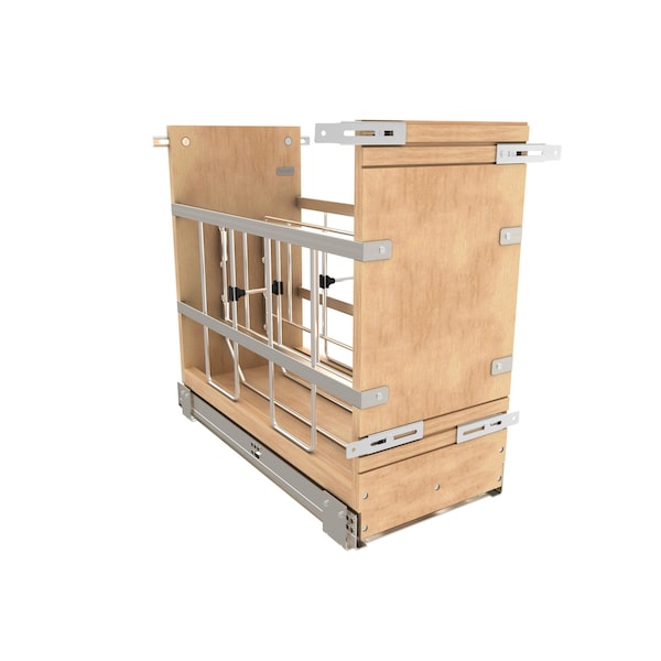 Rev-A-Shelf Maple Wood; Steel, Natural Maple, 8.75 in W, 19.5 in H, 21.66 in D - 447-BCSC-8C