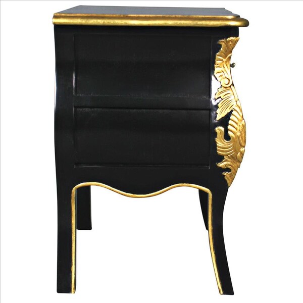 Design Toscano Saint-Honore Nightstand Bombe Side Table: Set of Two - AF957655