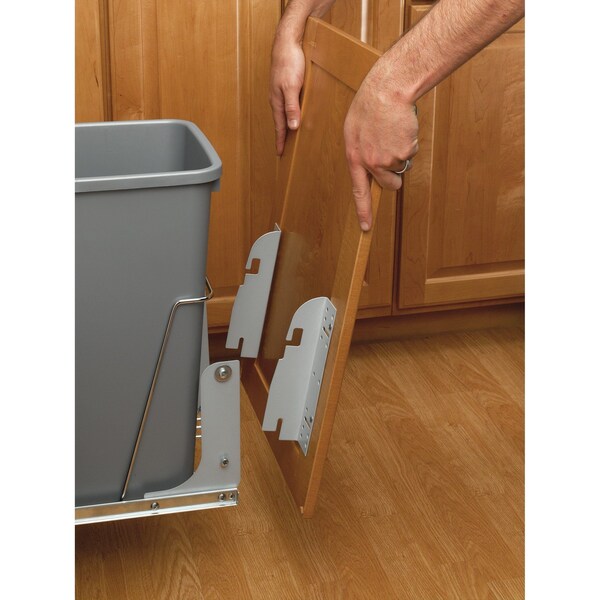 Rev-A-Shelf Accessory, Steel, Silver, 1.5 in W, 8 in H, 2.13 in D - RV DM17 KIT