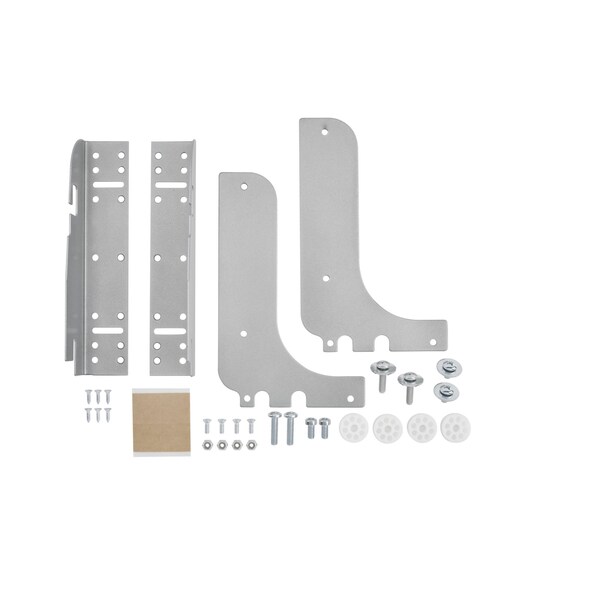 Rev-A-Shelf Accessory, Steel, Silver, 1.5 in W, 8 in H, 2.13 in D - RV DM17 KIT