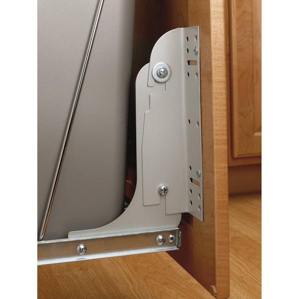 Rev-A-Shelf Accessory, Steel, Silver, 1.5 in W, 8 in H, 2.13 in D - RV DM17 KIT