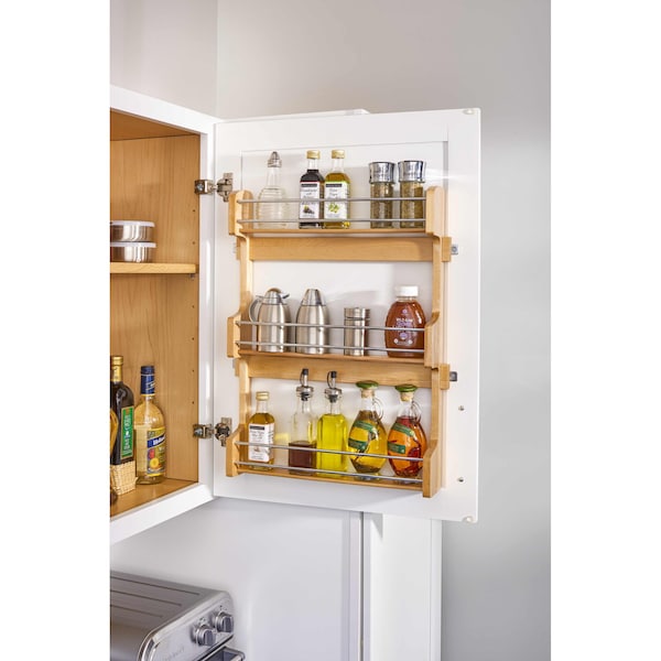 Rev-A-Shelf Maple Wood; Steel, Natural Maple, 13.5 in W, 21.25 in H, 3.13 in D - 4SR-18