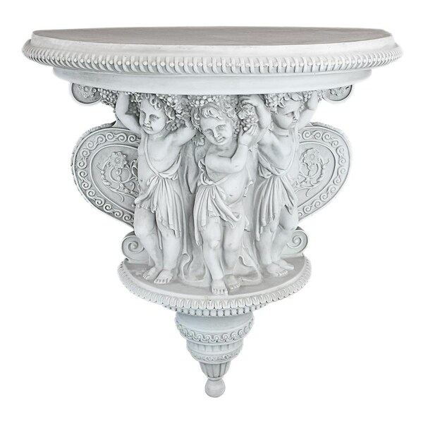 Design Toscano Cherubs of the Wine Harvest Sculptural Wall Console - KY3022