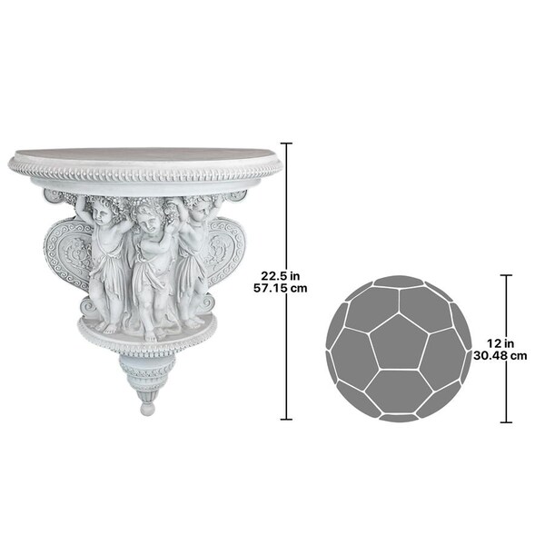 Design Toscano Cherubs of the Wine Harvest Sculptural Wall Console - KY3022