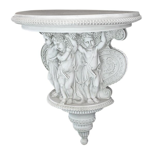 Design Toscano Cherubs of the Wine Harvest Sculptural Wall Console - KY3022