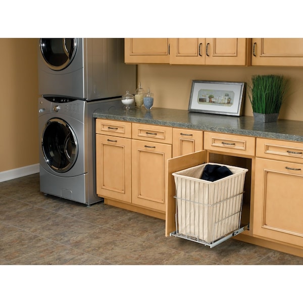 Rev-A-Shelf Plastic; Steel, Chrome, 14.75 in W, 19.38 in H, 18 in D - HRV-1520 S CR