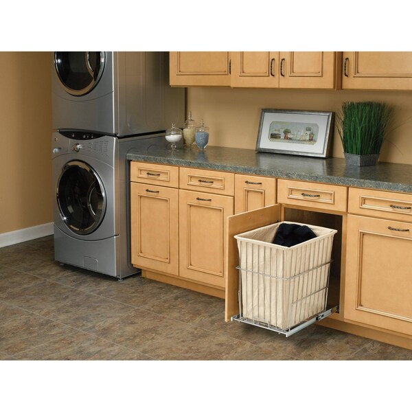 Rev-A-Shelf Plastic; Steel, Chrome, 14.75 in W, 19.38 in H, 18 in D - HRV-1520 S CR