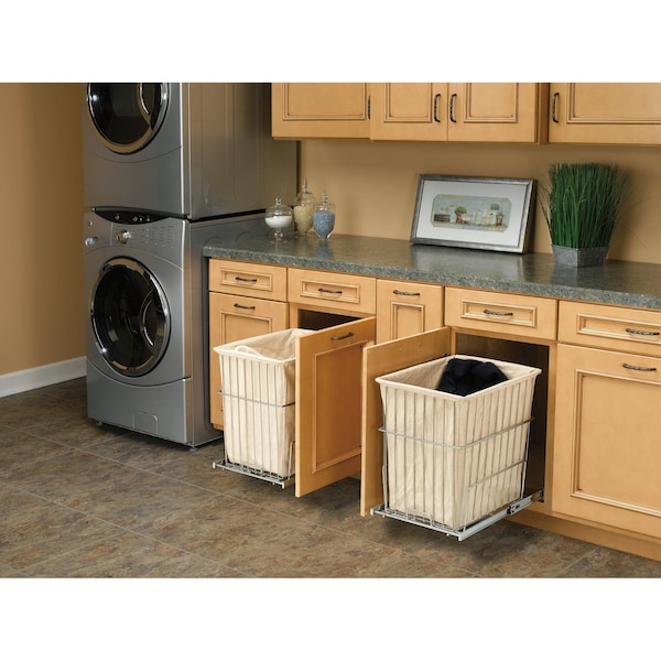 Rev-A-Shelf Plastic; Steel, Chrome, 14.75 in W, 19.38 in H, 18 in D - HRV-1520 S CR