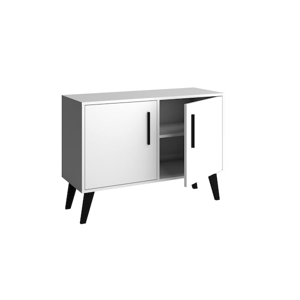 Manhattan Comfort Amsterdam Double Side Table 2.0 With 3 S - 144AMC205