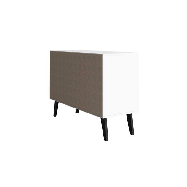 Manhattan Comfort Amsterdam Double Side Table 2.0 With 3 S - 144AMC205