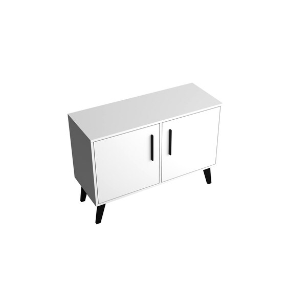 Manhattan Comfort Amsterdam Double Side Table 2.0 With 3 S - 144AMC205