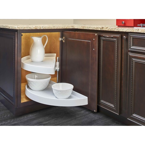 Rev-A-Shelf Plastic; Steel, White, 21.5 in W, 15.88 in H, 31 in D - 6882-31-11-570