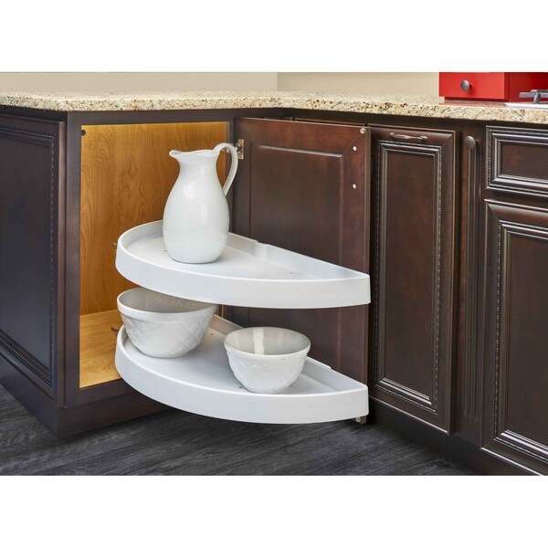 Rev-A-Shelf Plastic; Steel, White, 21.5 in W, 15.88 in H, 31 in D - 6882-31-11-570