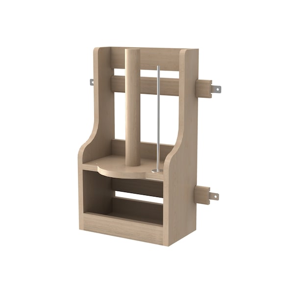 Rev-A-Shelf Maple Veneer, Light Brown, 13.5 in W, 18.5 in H, 7.34 in L, Light Brown - 4SBPT-18-1