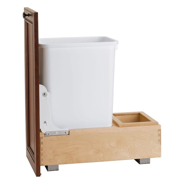 Rev-A-Shelf Maple Wood; Steel; Plastic, Natural Maple, 11.25 in W, 19.25 in H, 21.75 in D - 4WC-15DM1