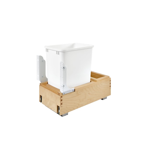 Rev-A-Shelf Maple Wood; Steel; Plastic, Natural Maple, 11.25 in W, 19.25 in H, 21.75 in D - 4WC-15DM1