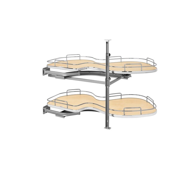 Rev-A-Shelf Medium Density Fiber (MDF); Steel, Natural Maple, 37.63 in W, 24.44 in H, 21.56 in D - 5372-18-MP-L