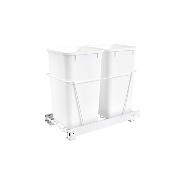 Rev-A-Shelf Steel; Plastic, White, 11.81 in W, 19.13 in H, 22.25 in D - RV-15PB-2 S