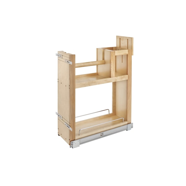 Rev-A-Shelf Maple Wood; Steel, Natural Maple, 8.75 in W, 26.91 in H, 21.75 in D - 448PTH-BCSC-8C