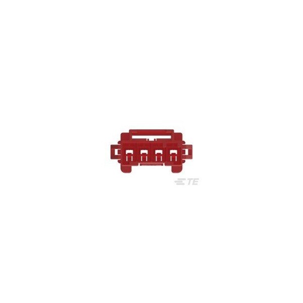Te Connectivity Ptl 1X4 Cap Panel Mt Hitemp Key B Red - 6-1971772-4