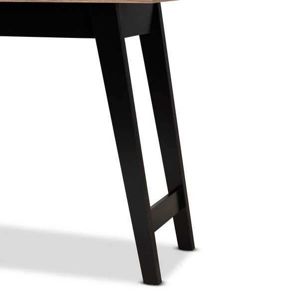 Baxton Studio Wales ModernLight Brown Finished Wood 2-Drawer Console Table - 196-11914-ZORO