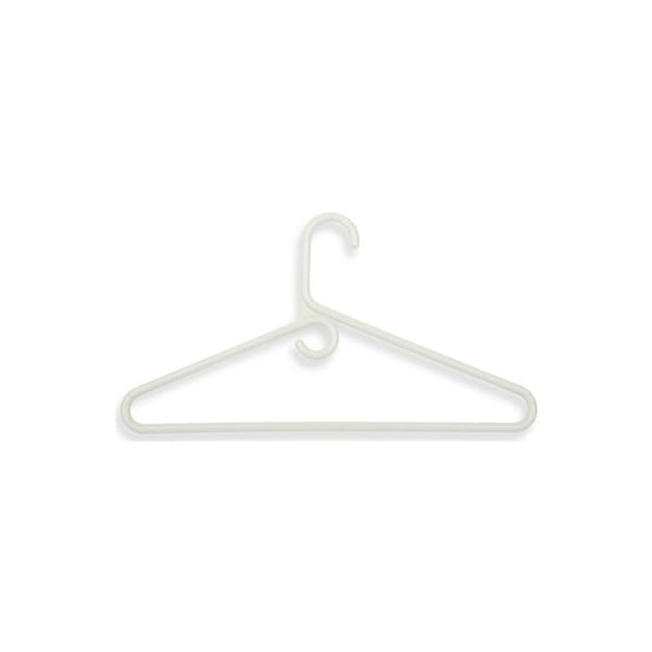 Honey Can Do Intl 3PK WHT 86G Hangers - HNG-01178