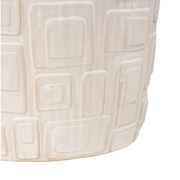 Elk Studio Cambeck Accent Stool, White - S0015-8103