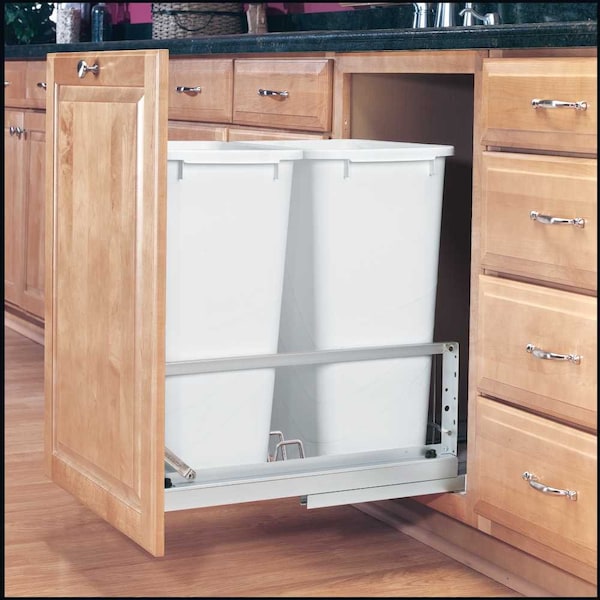 Rev-A-Shelf Aluminum; Steel; Plastic, Aluminum, 14.81 in W, 22.94 in H, 22.13 in D - 5349-2150DM-2