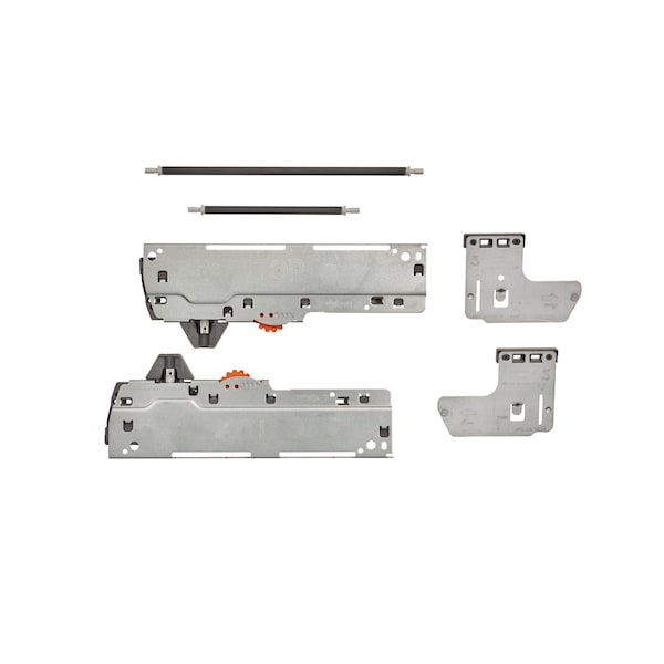 Rev-A-Shelf Accessory, ABS, Gray, 3.5 in W, 1.75 in H, 9 in D, 9 in L, Gray - 4WC-TOKIT-15