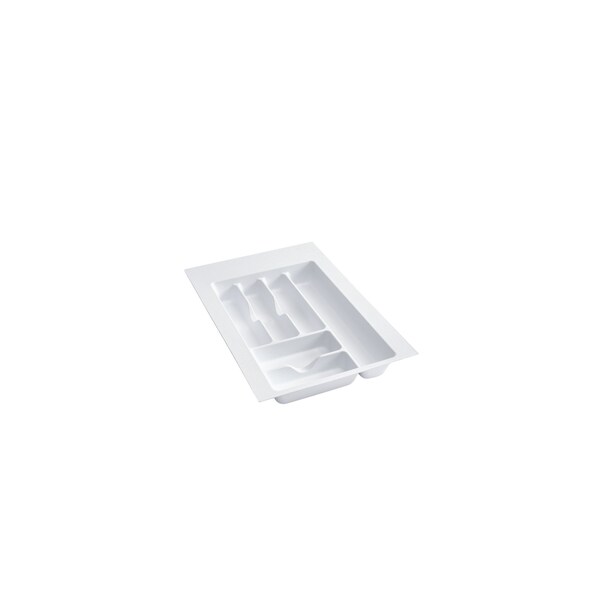 Rev-A-Shelf Drawer Insert, Polystyrene, White, 14.25 in W, 2.38 in H, 21.25 in D, 21.25 in L, White - CT-2W-52