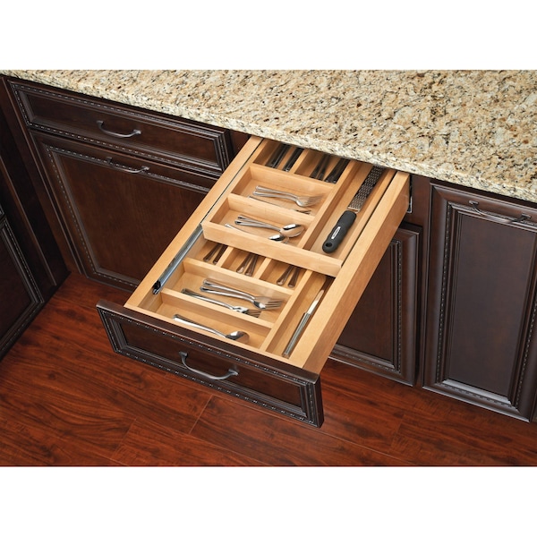 Rev-A-Shelf Drawer Replacement, Maple Veneer, Light Brown, 20.53 in W, 3.75 in H, 21 in D, 21 in L, Light Brown - 4WTCD-24H-1