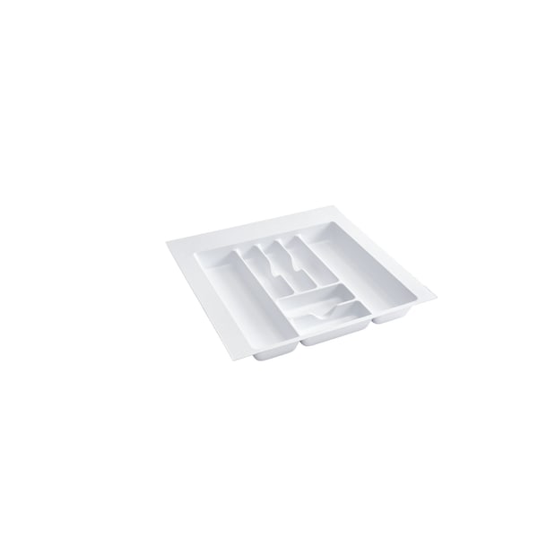 Rev-A-Shelf Drawer Insert, Polystyrene, White, 21.88 in W, 2.38 in H, 21.25 in D, 21.25 in L, White - CT-4W-52