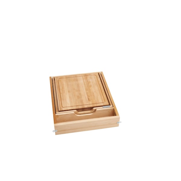 Rev-A-Shelf Drawer Replacement, Maple Veneer, Light Brown, 18 in W, 4.4 in H, 22.125 in D, 21.75 in L - 4KCB-21HSC-1