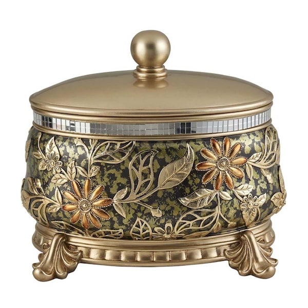 Manmade 9 in. Chrysanthenum Resin Jewelry Box - MA3107764