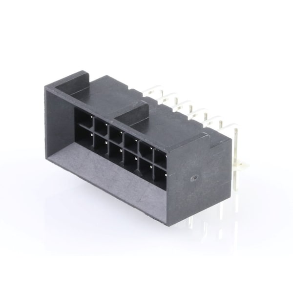 Molex Rectangular Power Connector, 12 Contact(S), Male, Solder Terminal, Receptacle - 444281202
